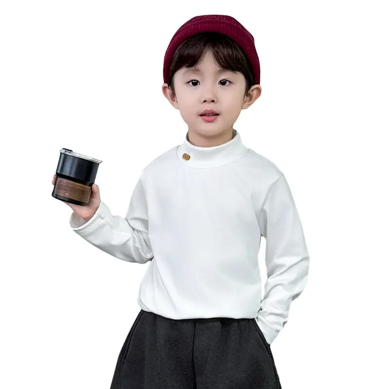Boys Long Sleeve Thermal Shirt White Winter 2025 - Image 5