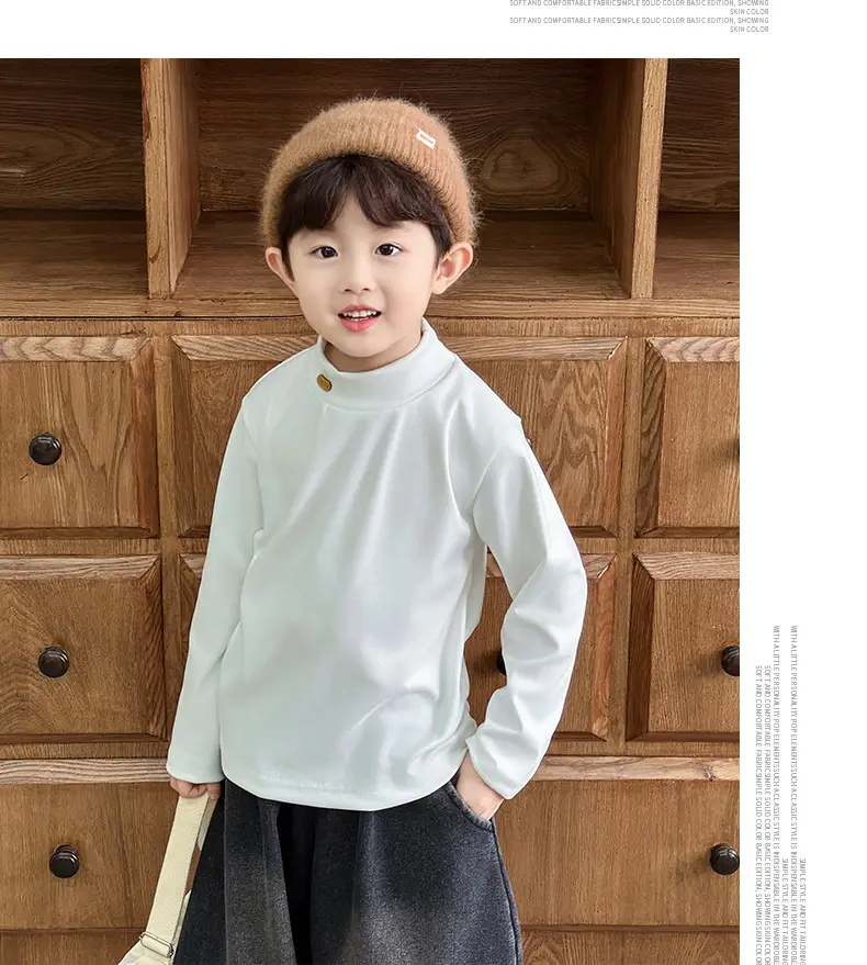 Boys Long Sleeve Thermal Shirt White Winter 2025 — feature 13