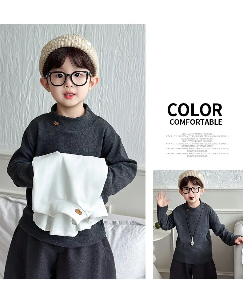 Boys Long Sleeve Thermal Shirt White Winter 2025 — feature 9
