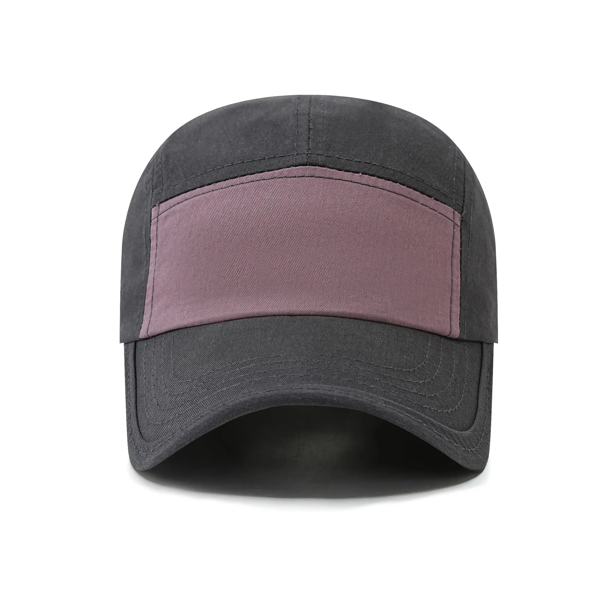 Men's Pure Cotton Baseball Cap Purple Cream - Image 5
