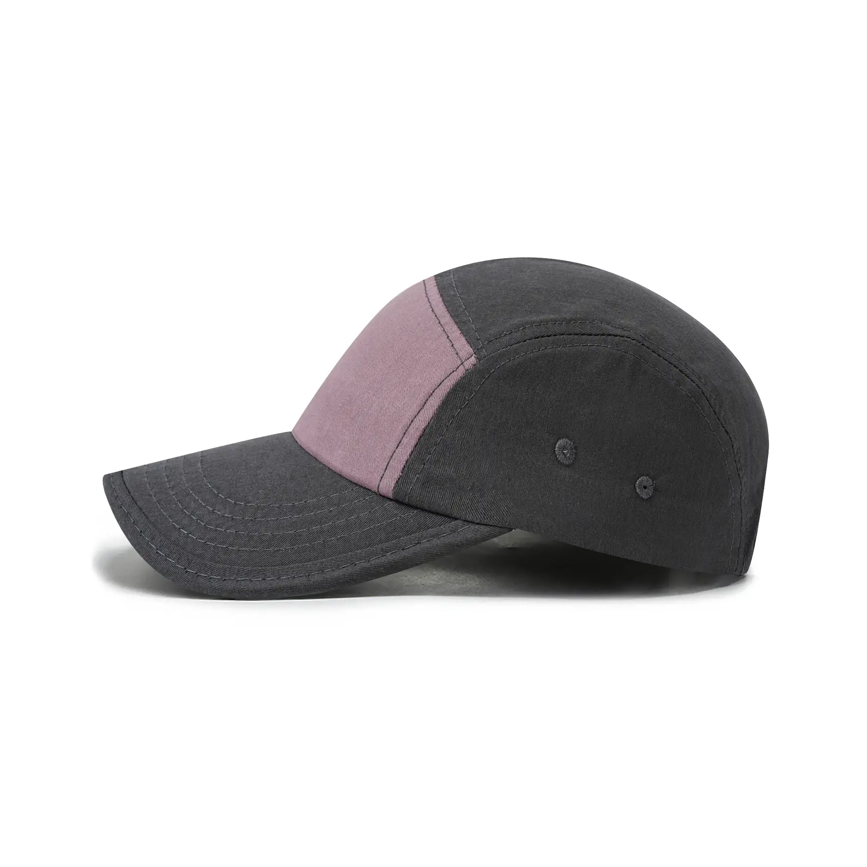 Men's Pure Cotton Baseball Cap Purple Cream - Image 6
