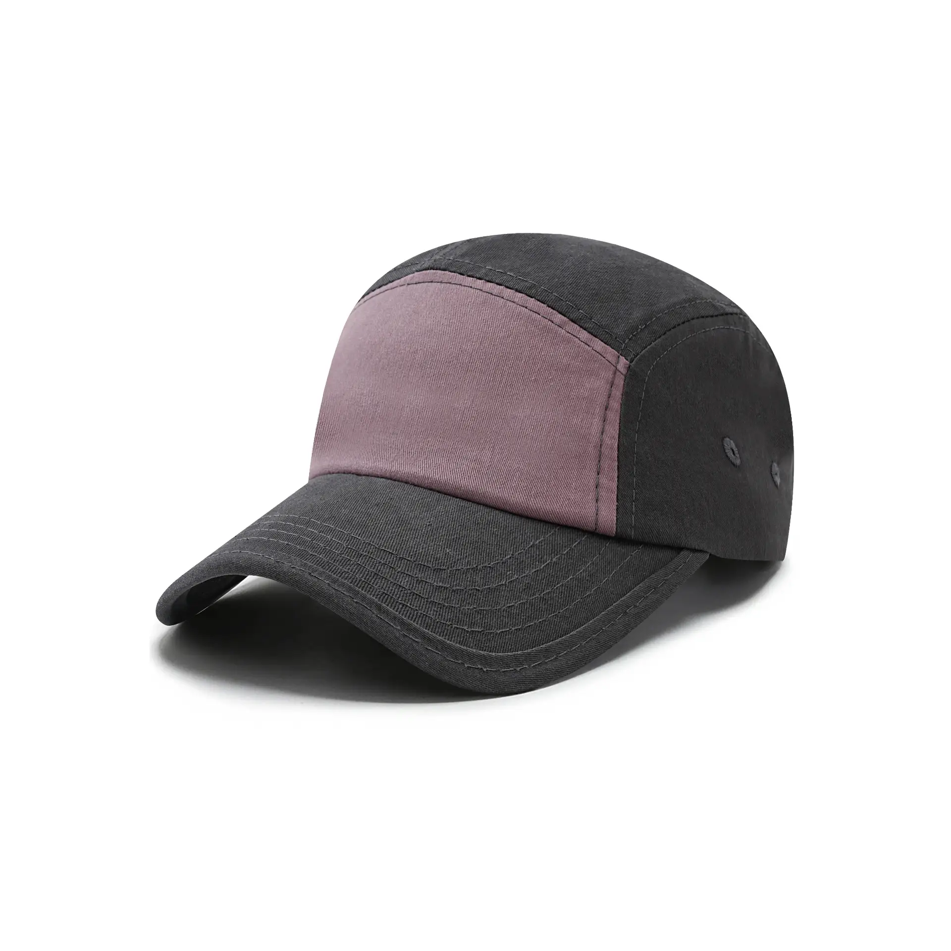 Men's Pure Cotton Baseball Cap Purple Cream - Image 8