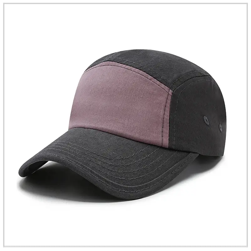 Men's Pure Cotton Baseball Cap Purple Cream - Image 2