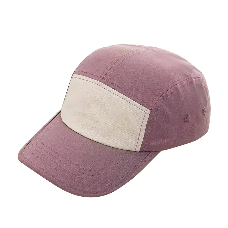 Men's Pure Cotton Baseball Cap Purple Cream - Image 3