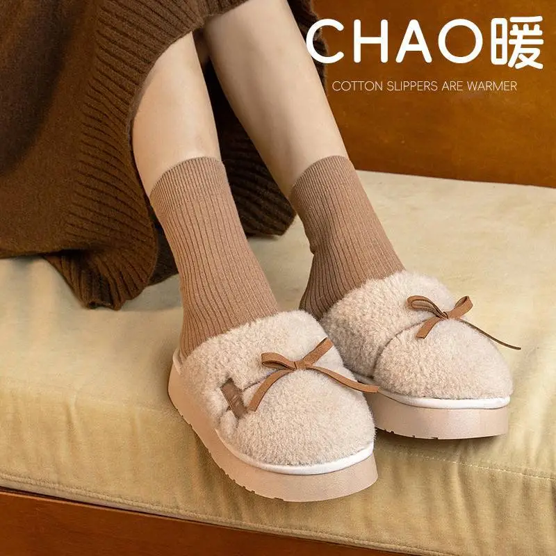 Warm Fleece Lined Slippers for Women Winter Comfort