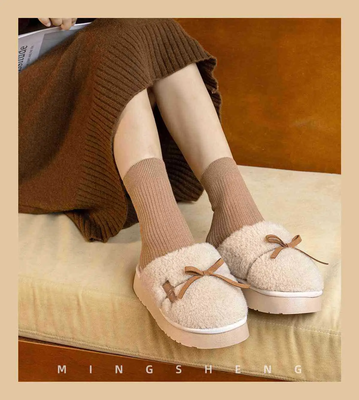 Warm Fleece Lined Slippers for Women Winter Comfort — feature 7