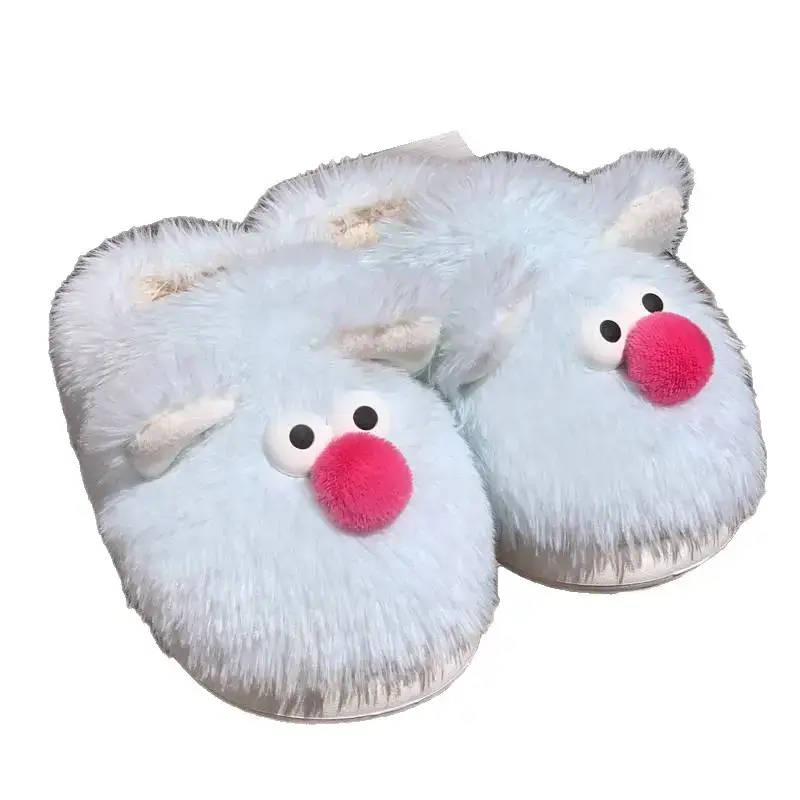 2025 Cartoon Fluffy Slippers for Home & Outdoor Wear - Image 6