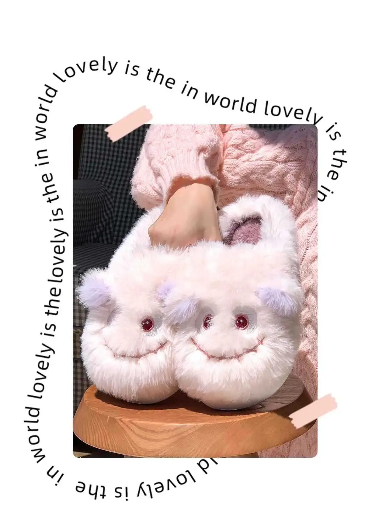 2025 Cartoon Fluffy Slippers for Home & Outdoor Wear — feature 2