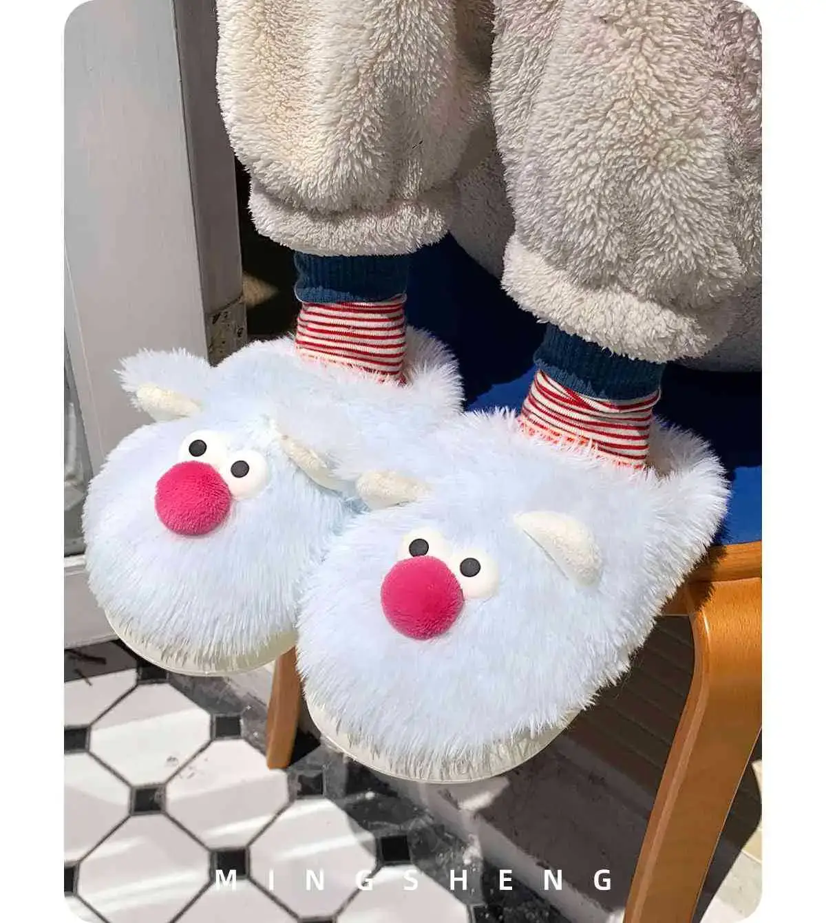 2025 Cartoon Fluffy Slippers for Home & Outdoor Wear — feature 5