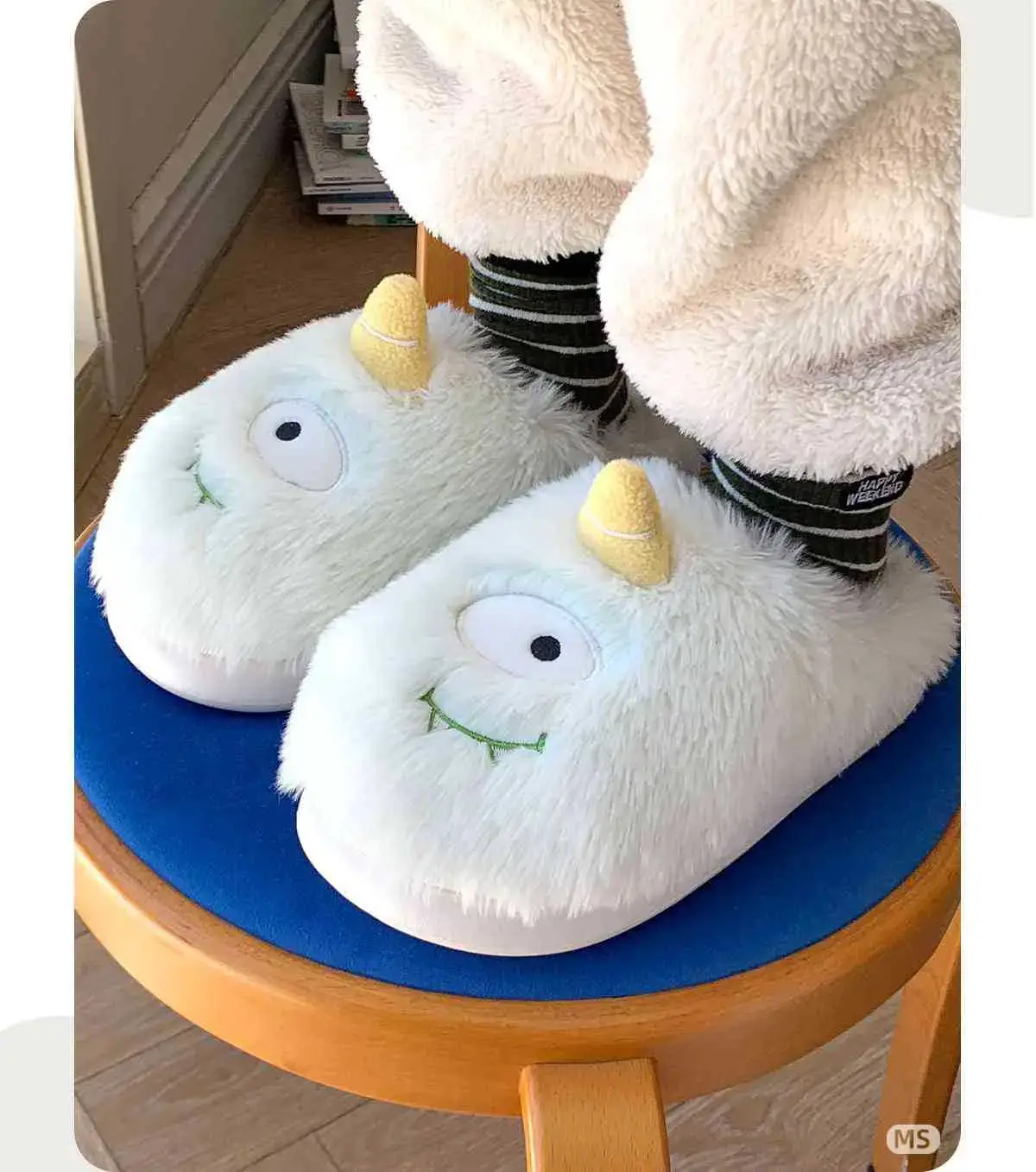 2025 Cartoon Fluffy Slippers for Home & Outdoor Wear — feature 7