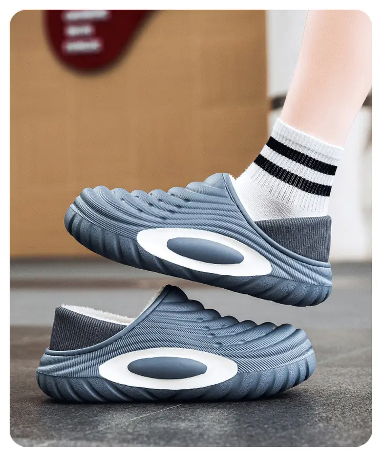Cross-Border Large Size Cotton Slippers for Men in Winter, Home Wear, Velvet Warm Cotton Shoes, Sports Waterproof Bags and Couple Slippers — feature 15