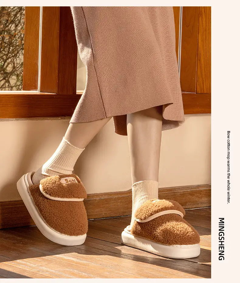 2025 Winter Baotou Cotton Slippers for Men Women Warm Thickened — feature 9