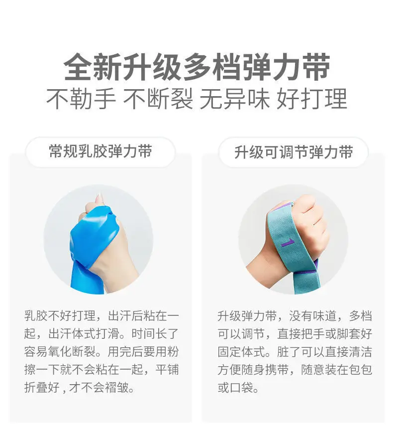 Digital Yoga Belt Tools and Supplies Stretching Belt Shoulder Strap Open Back Ulette Dance Training Elastic Band Resistance Band — feature 6