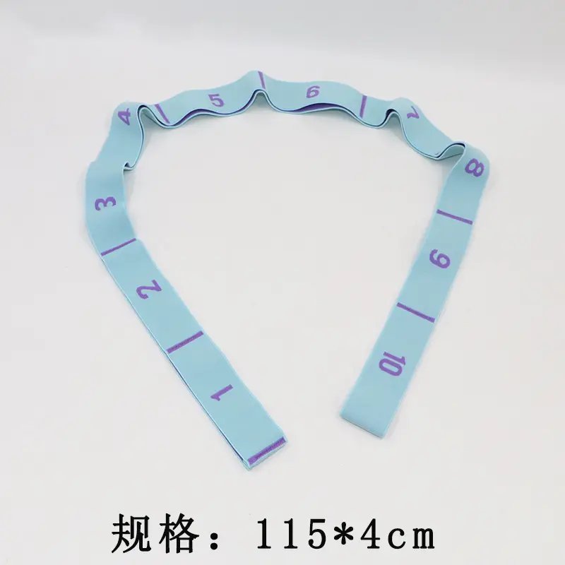 Digital Yoga Belt Tools and Supplies Stretching Belt Shoulder Strap Open Back Ulette Dance Training Elastic Band Resistance Band