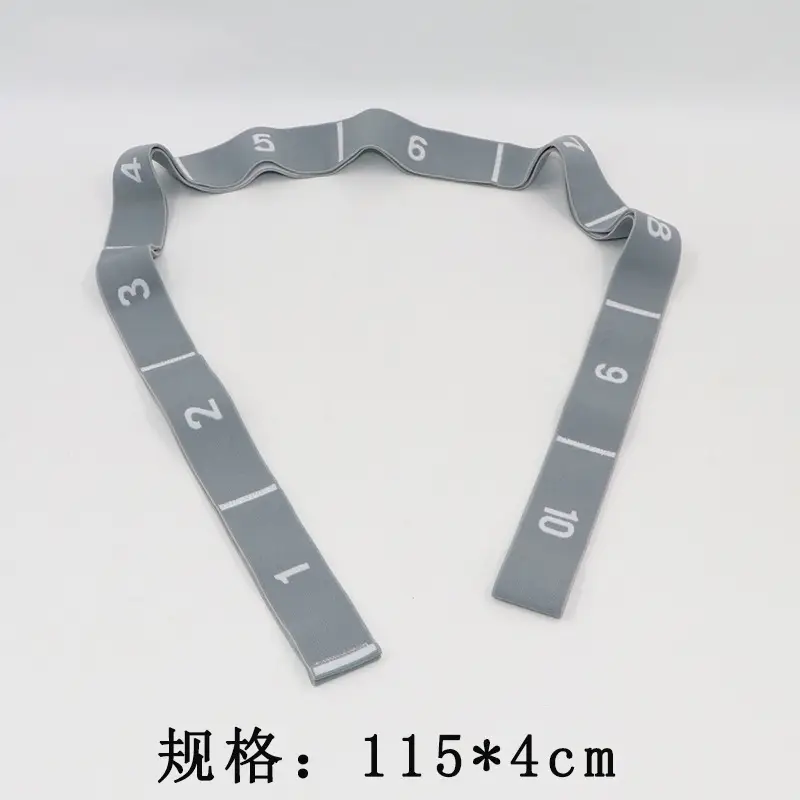 Digital Yoga Belt Tools and Supplies Stretching Belt Shoulder Strap Open Back Ulette Dance Training Elastic Band Resistance Band