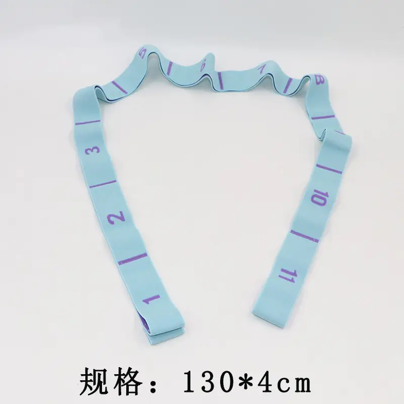 Digital Yoga Belt Tools and Supplies Stretching Belt Shoulder Strap Open Back Ulette Dance Training Elastic Band Resistance Band