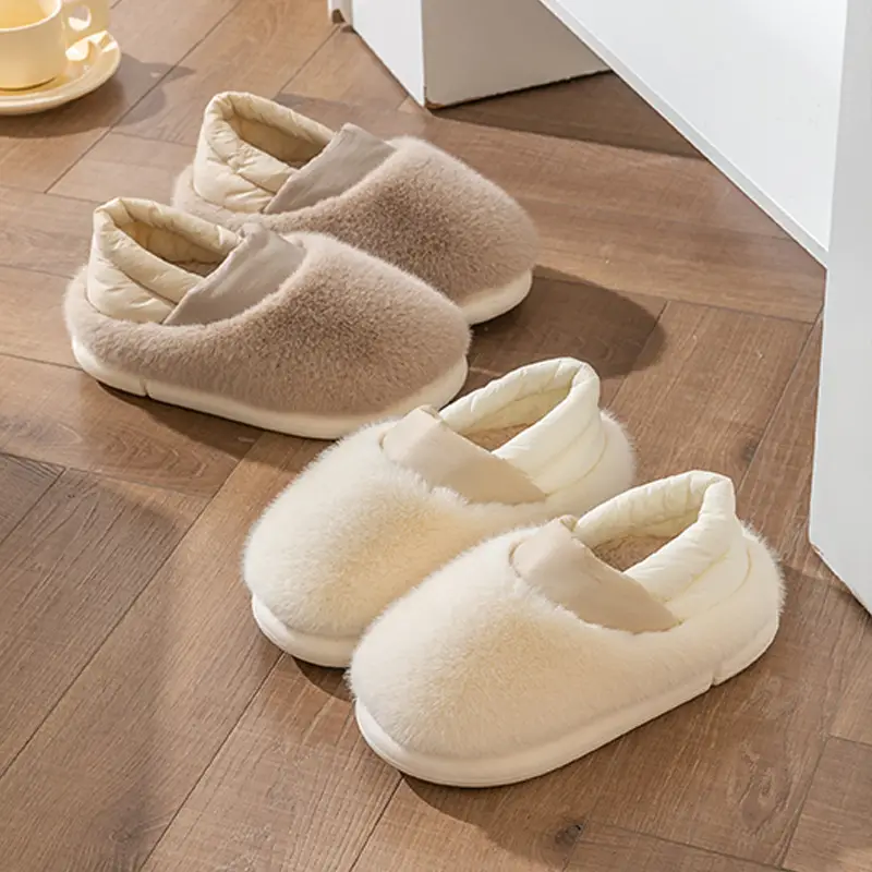 Warm Plush Cotton Slippers for Women Winter - Image 8