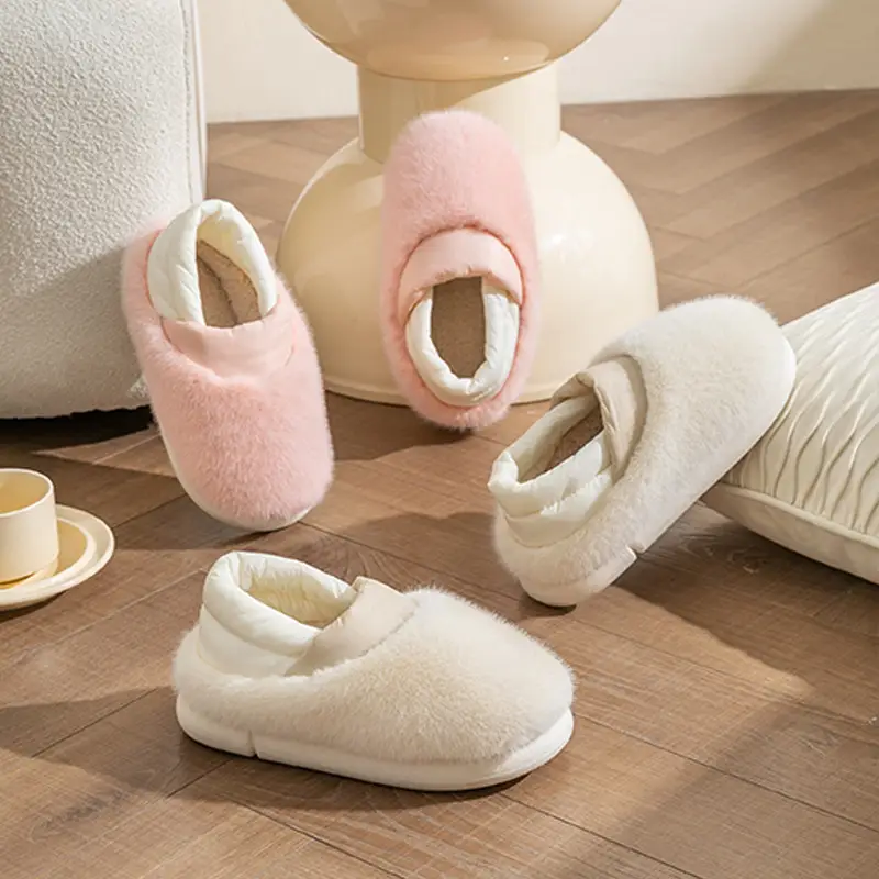 Warm Plush Cotton Slippers for Women Winter - Image 9
