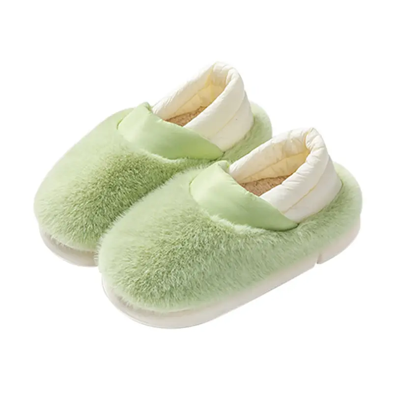 Warm Plush Cotton Slippers for Women Winter - Image 3