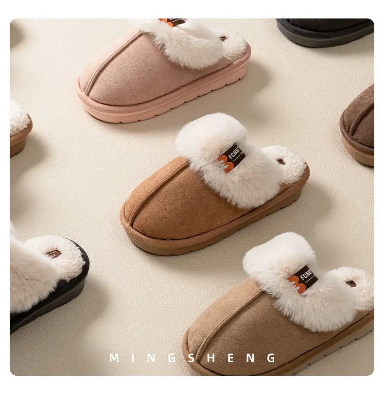 2025 Winter Warm Slippers Solid Color Unisex — feature 11