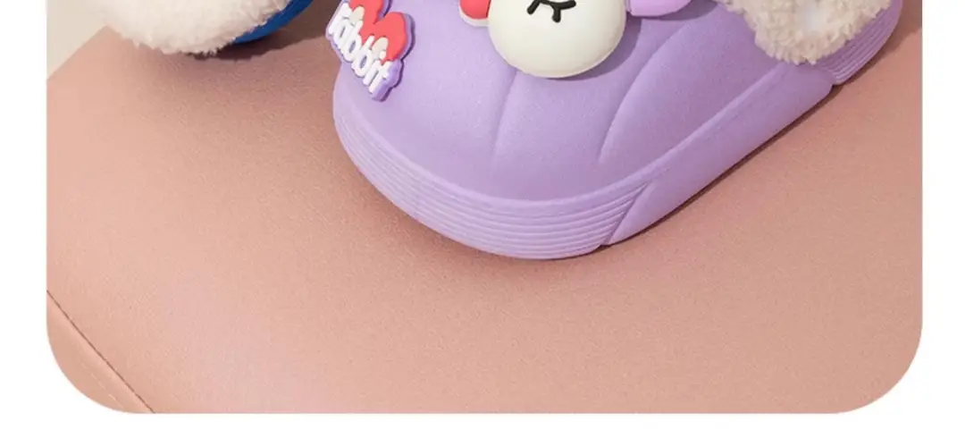 Children's Cotton Slippers, Boys' Winter Indoor Home Non-Slip Furry Bags, Infants and Toddlers, Girls' Outer Cotton Shoes — feature 24