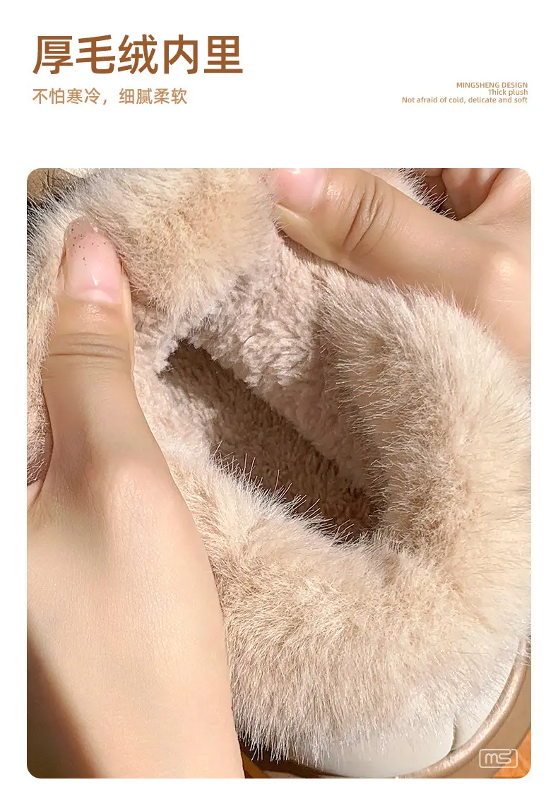 2025 New Winter New Sweet Bow Cotton Shoes Fleece-Lined Thickeneded Warm Women's Shoes Thick-Soled Snow Boots Soft Soles — feature 12