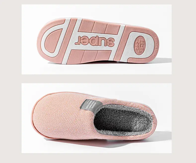 Cotton Slippers for Women Autumn and Winter 2025 New Indoor Home Warm Thickeneded Slippers for Couples Home Men's Anti-Slip — feature 14