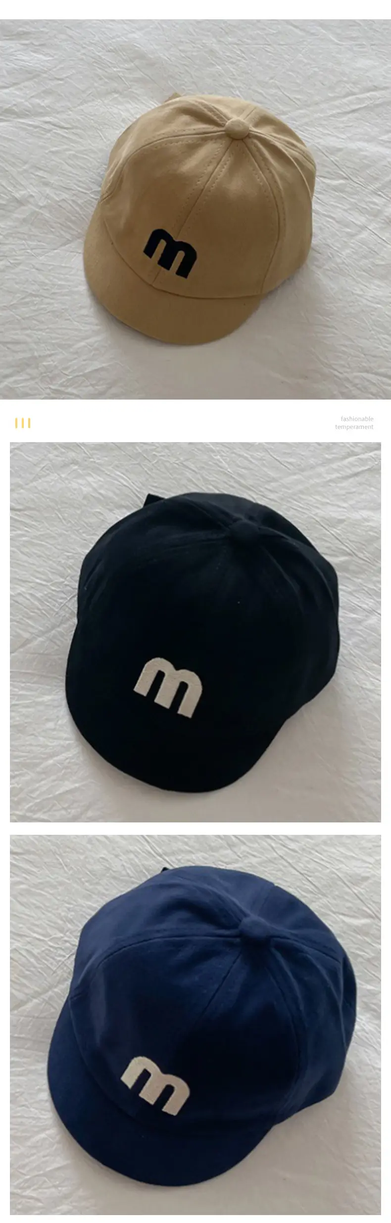 Blue Korean Style Baseball Cap for Baby Boys Girls — feature 11