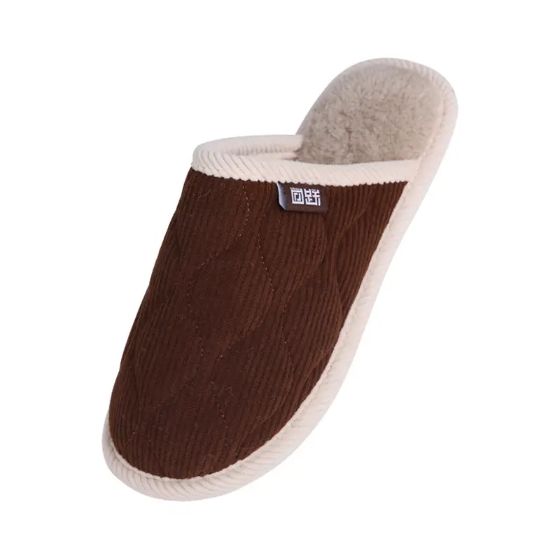 Women Cotton Slippers Blue Non-Slip Winter Warm - Image 9