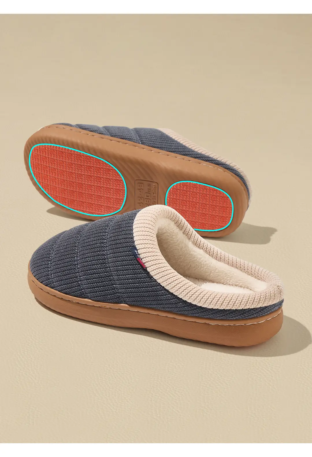 Winter Non-Slip Thick-Soled Cotton Slippers for Women, Indoor Home Fleece-Lined Warm Plush Confinement Cotton Shoes for Middle-Aged and Elderly Men — feature 11