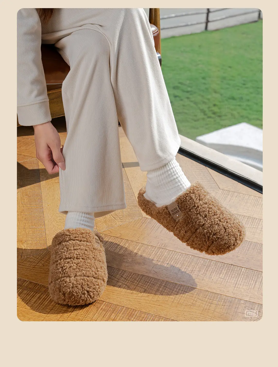 New Simple Solid Color Home Slippers for Women, Thick-Soled, Height-Increasing, Fleece-Lined, Warm, Non-Slip, Autumn and Winter Indoor Cotton Slippers for Men — feature 9