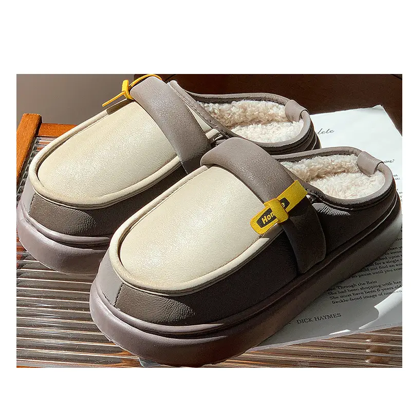 2025 Winter Cotton Slippers Women Warm Fleece Lined — feature 1