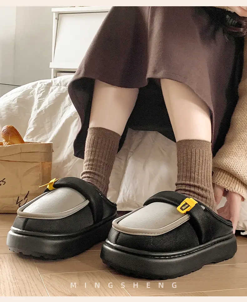 2025 Winter Cotton Slippers Women Warm Fleece Lined — feature 9