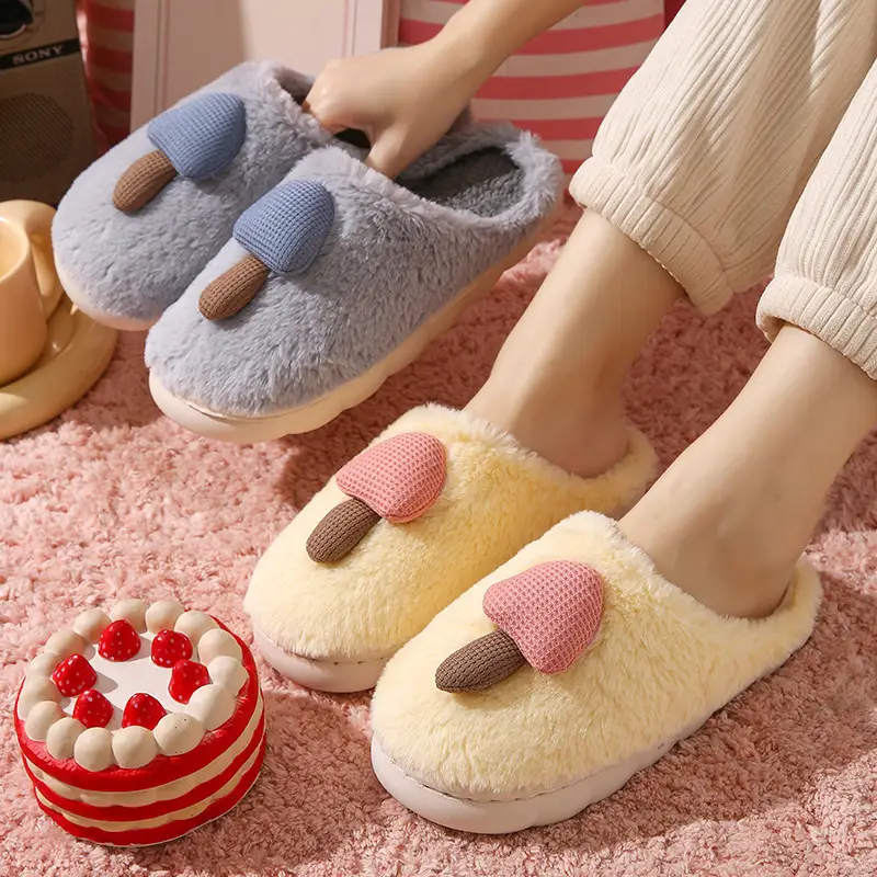 Women's Winter Warm Cotton Slippers 2025 New Indoor Home Non-Slip Plush Maternity Shoes with Extra Fleece and Thick Sole - Image 8