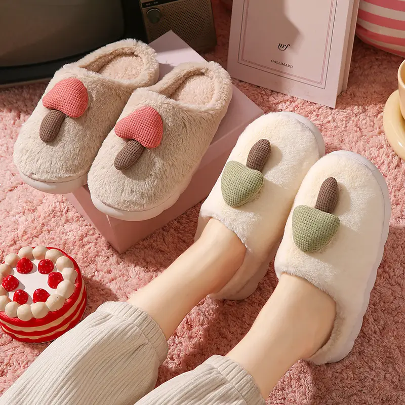 Women's Winter Warm Cotton Slippers 2025 New Indoor Home Non-Slip Plush Maternity Shoes with Extra Fleece and Thick Sole - Image 9