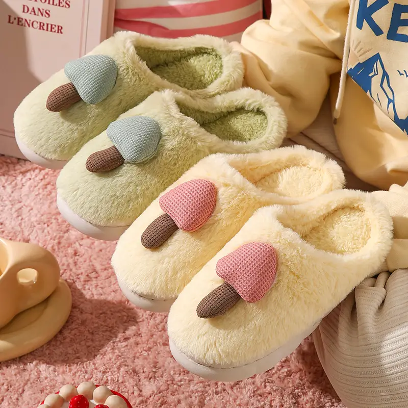Women's Winter Warm Cotton Slippers 2025 New Indoor Home Non-Slip Plush Maternity Shoes with Extra Fleece and Thick Sole - Image 10