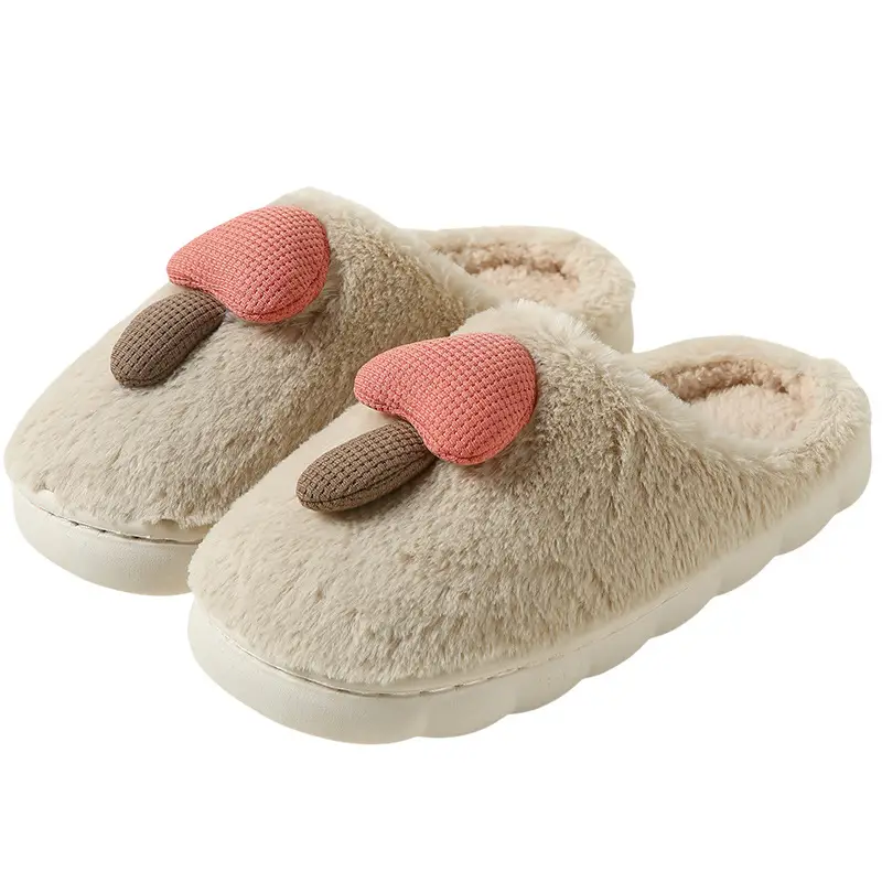 Women's Winter Warm Cotton Slippers 2025 New Indoor Home Non-Slip Plush Maternity Shoes with Extra Fleece and Thick Sole - Image 11