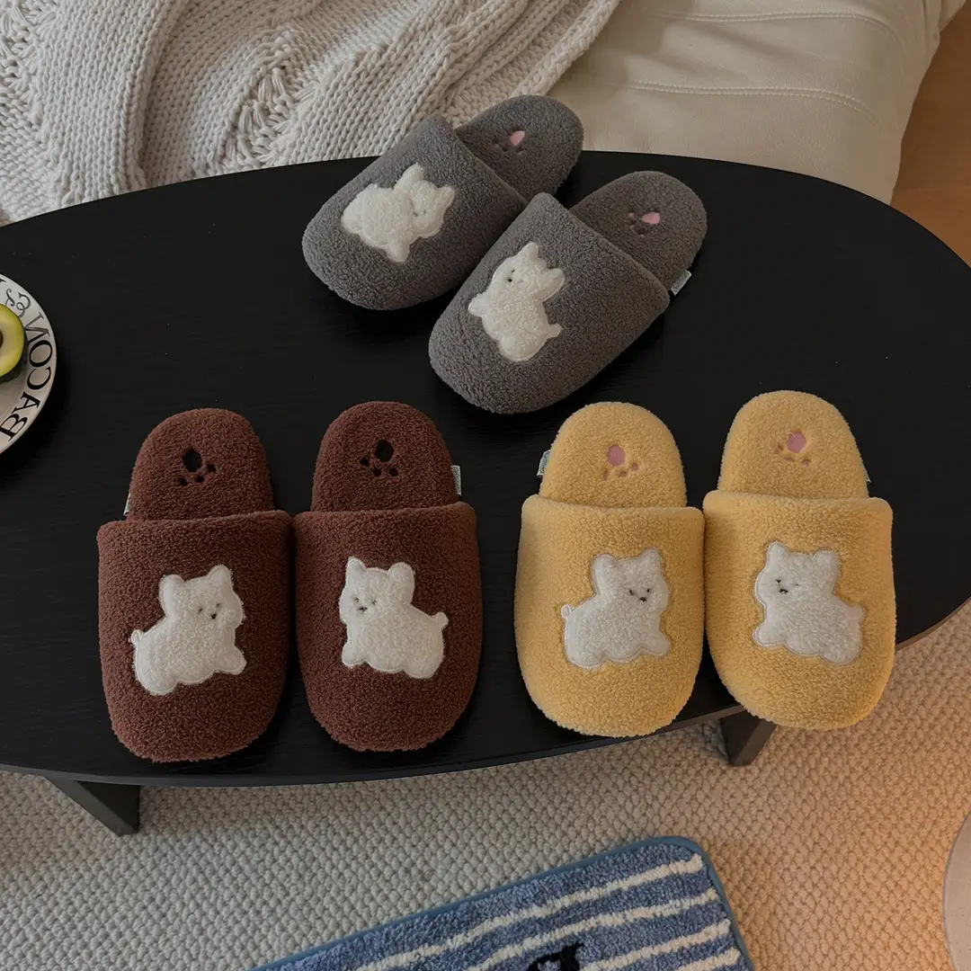 Nanbowan Non-Slip Floor Cotton Slippers for Women's Home Indoor Warm Lightweight Soft Thick-Soled Cotton Slippers Winter Wholesale - Image 4