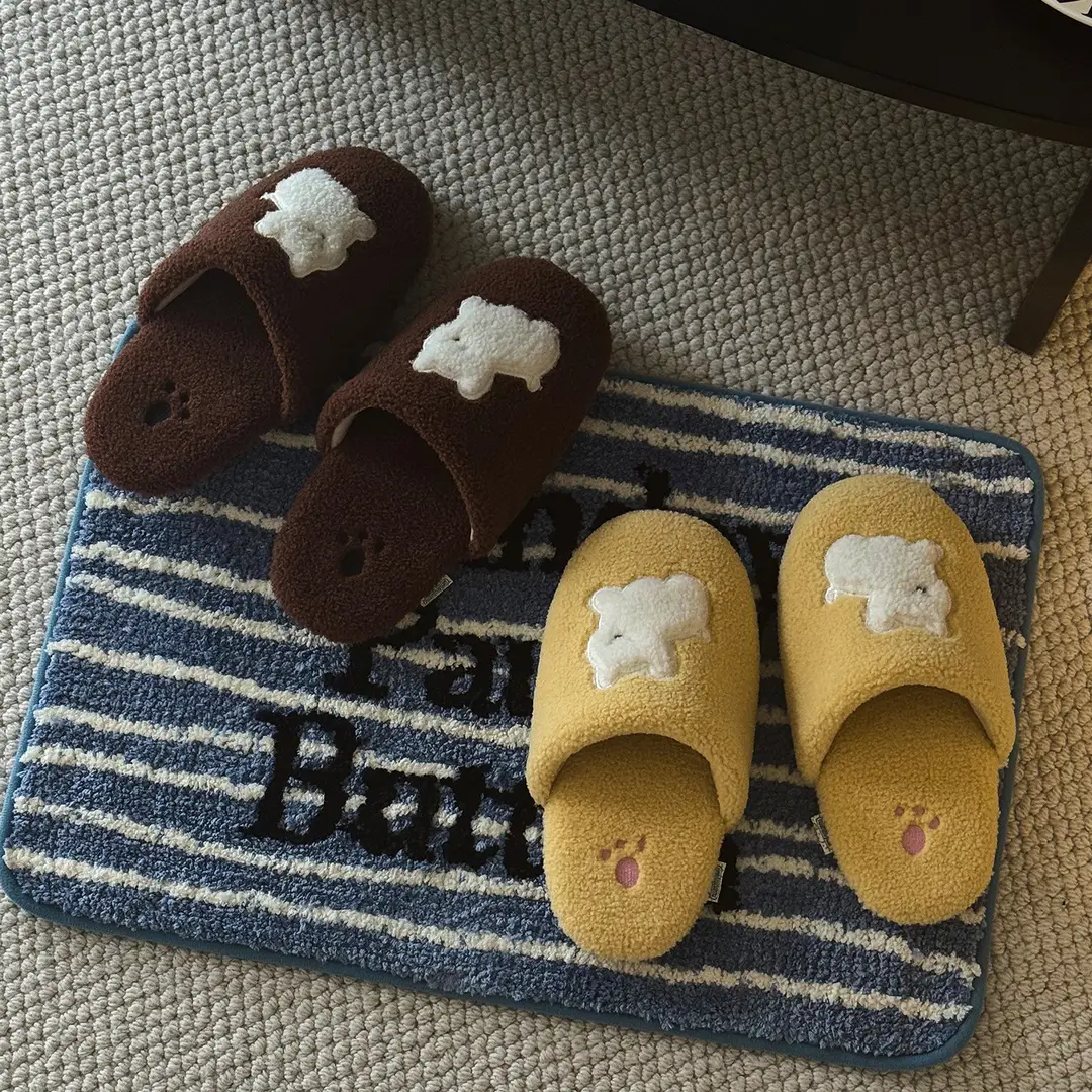 Nanbowan Non-Slip Floor Cotton Slippers for Women's Home Indoor Warm Lightweight Soft Thick-Soled Cotton Slippers Winter Wholesale - Image 6