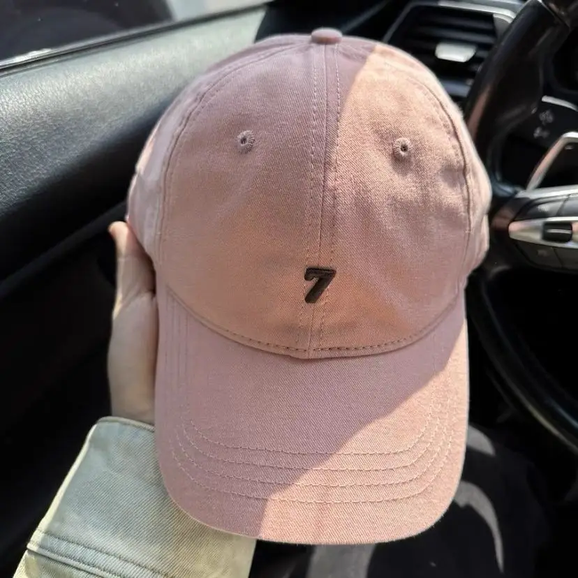 Red Embroidered Baseball Cap with 7 Design - Image 9