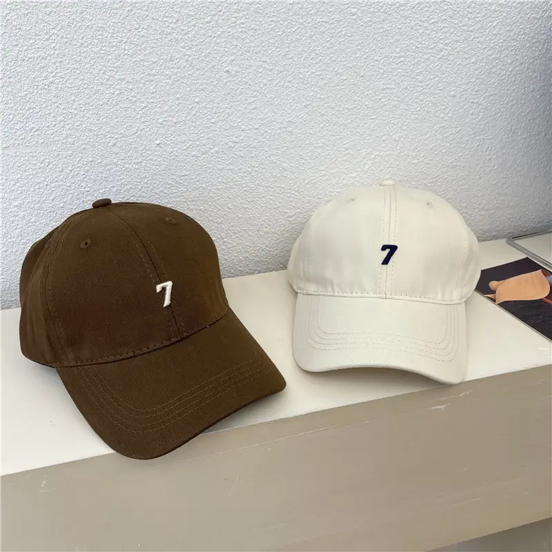 Red Embroidered Baseball Cap with 7 Design - Image 11