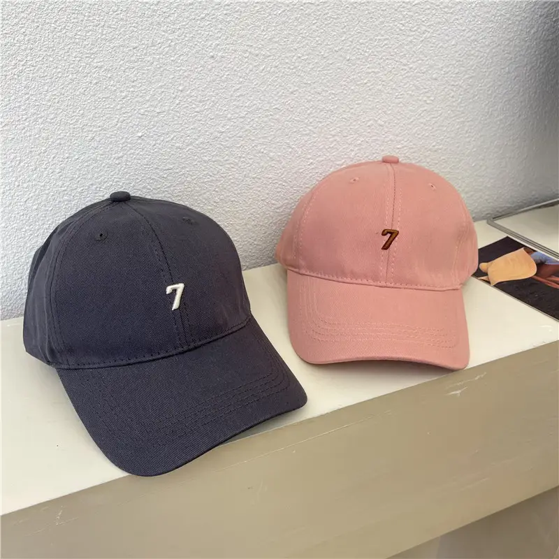 Red Embroidered Baseball Cap with 7 Design - Image 12