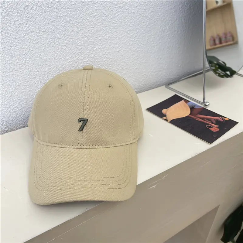 Red Embroidered Baseball Cap with 7 Design - Image 6
