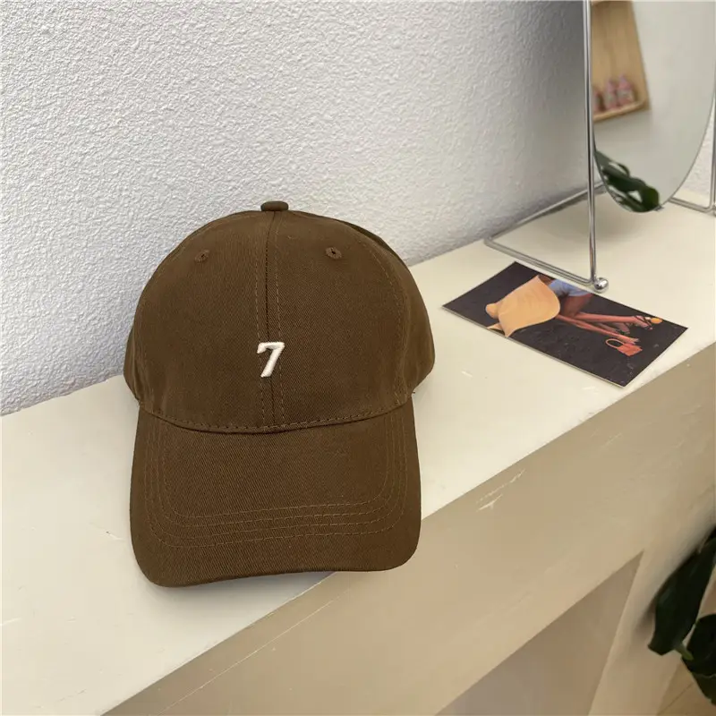 Red Embroidered Baseball Cap with 7 Design - Image 7