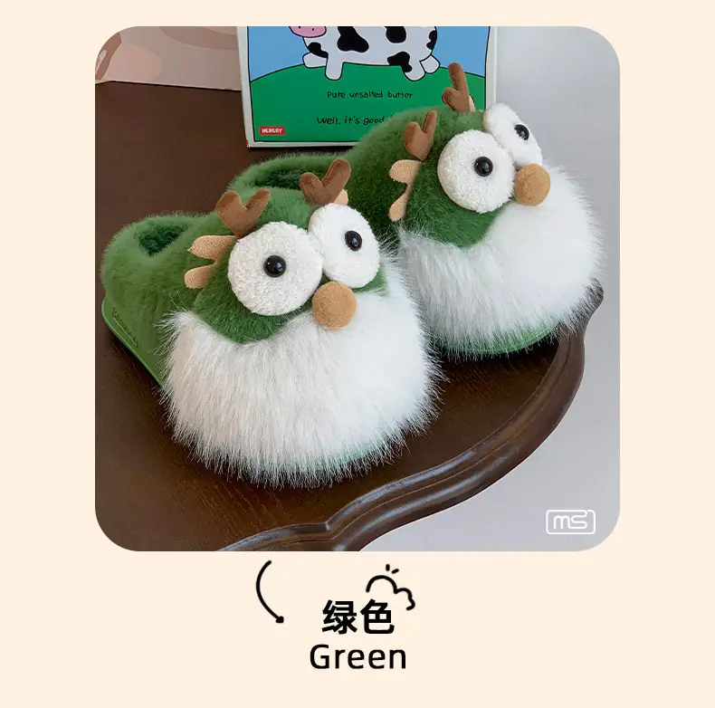 2025 Winter Owl Slippers Warm Plush Women — feature 15