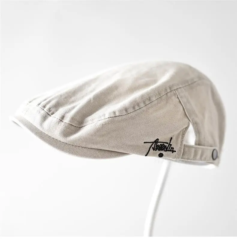 Men/Duny Duckbill Cap with Side Letter Embroidery — feature 10