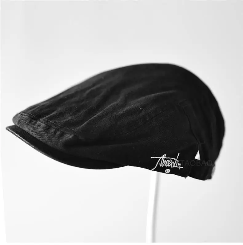 Men/Duny Duckbill Cap with Side Letter Embroidery — feature 2