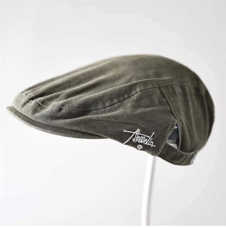 Men/Duny Duckbill Cap with Side Letter Embroidery — feature 4