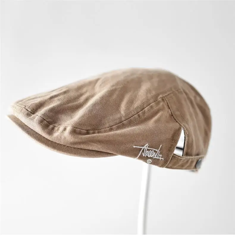 Men/Duny Duckbill Cap with Side Letter Embroidery — feature 5