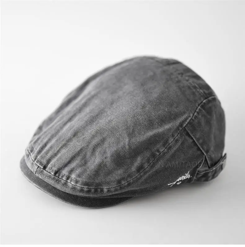 Men/Duny Duckbill Cap with Side Letter Embroidery — feature 9